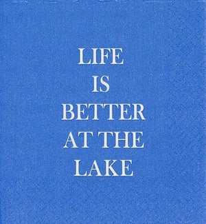 Cocktail Napkin - Better At The Lake