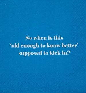 Cocktail Napkin - Know Better