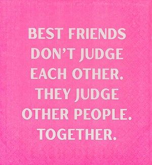 Cocktail Napkin - Best Friend Judge