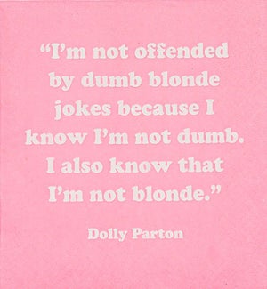 Cocktail Napkin - Blonde Jokes