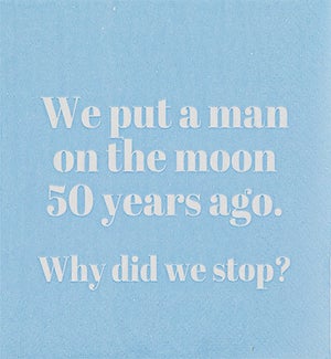 Cocktail Napkin - Man On The Moon