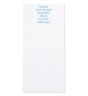 Magnetic Notepads - Facial Expressions