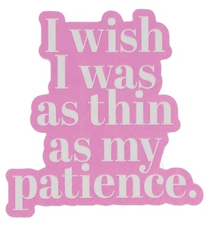 Sticker - Patience