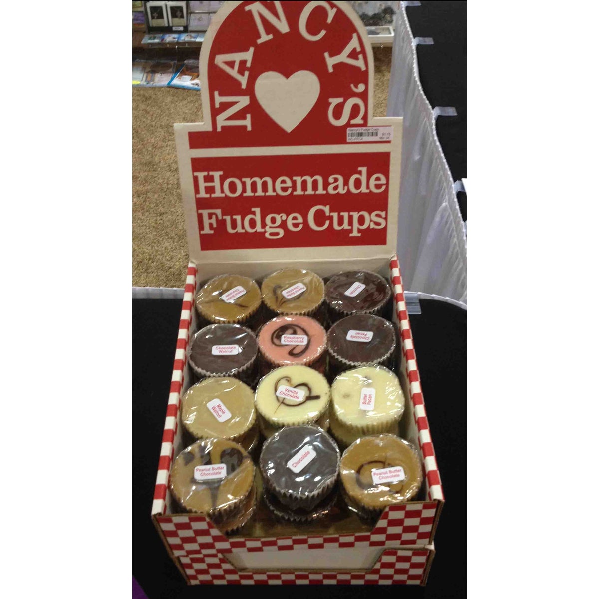 Nancy's Fudge Cups Display