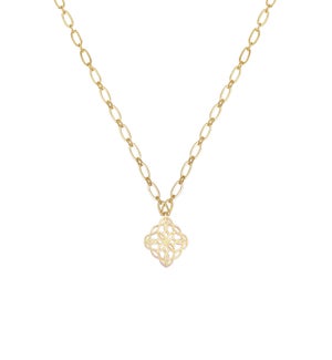 Bloom Drop Necklace - Gold
