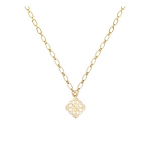Bloom Drop Necklace - Gold