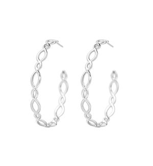 Bloom Hoops - Silver