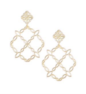 Bloom Statement Earrings - Gold