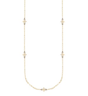 Believer Station Necklace - Gold