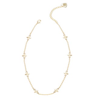 Believer Cross Mini Necklace - Gold