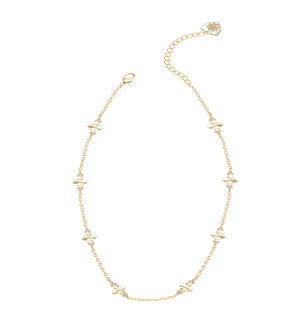 Believer Cross Mini Necklace - Gold