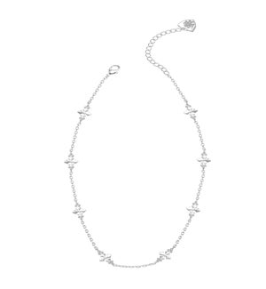 Believer Cross Mini Necklace - Silver