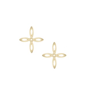 Shes Classic Mini Cross Stud - Gold