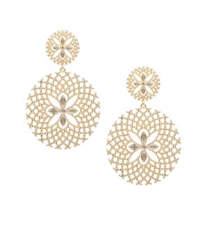 Sunburst Statement Earrings - Gold