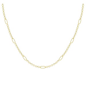 Eclipse Chain Layering Necklace - Gold