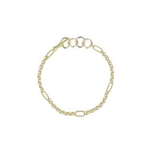 Eclipse Chain Bracelet - Gold