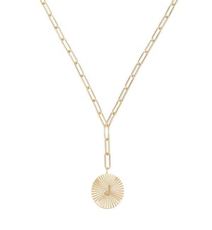 Shes Spicy Lariat Initial Necklace J - Gold