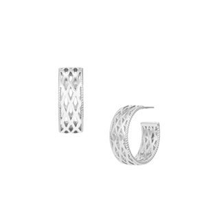 Graceful Mini Hoops - Silver