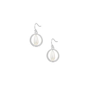Sea Breeze Pearl Mini Drop - Silver