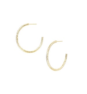 Horizon Hoop Earrings - Gold