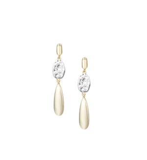 Horizon Drop Earrings - Gold and Silver