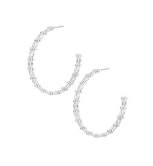Celestia Hoop Earrings - Silver
