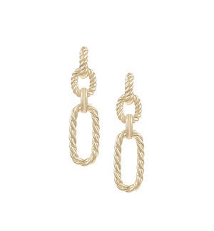 Legacy Link Statement Earrings - Gold