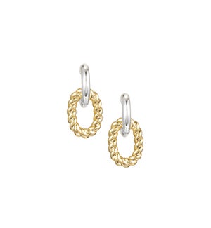 Legacy Link Earrings - Gold and Silver