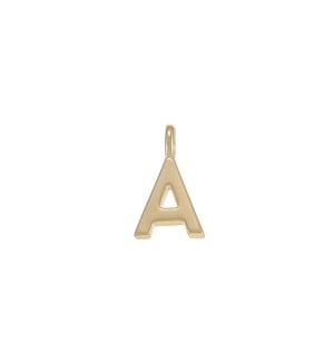 Shes Classic Initial Charm A - Gold