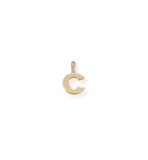 Shes Classic Initial Charm C - Gold