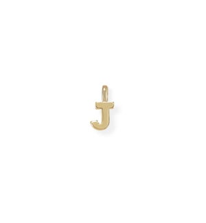 Shes Classic Initial Charm J - Gold