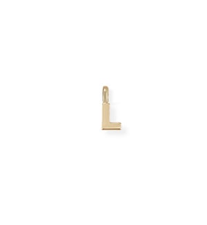 Shes Classic Initial Charm L - Gold