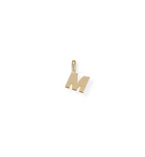 Shes Classic Initial Charm M - Gold