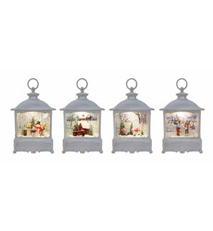 10in Wide Glitter Lanterns with Sublimation, Assorted Styles
