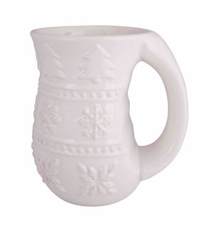 16oz Embossed Snowflake Cozy Mug