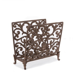Acanthus Cast Aluminum Magzine Holder
