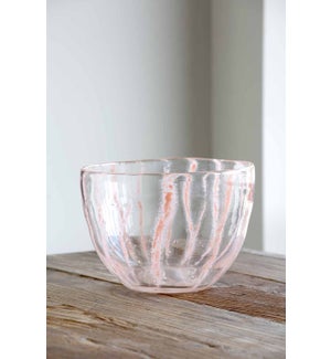 Clear Coral Glass Bowl