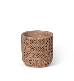 Cane Relief Pattern Cement Pot, 4.25 in.