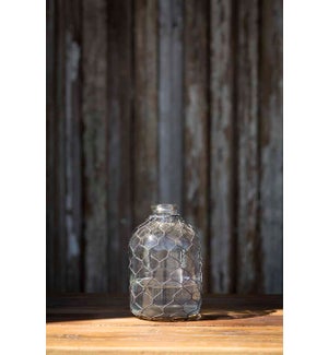 Bottle with Poultry Wire, 7"