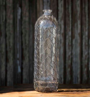 Bottle with Poultry Wire, 16"