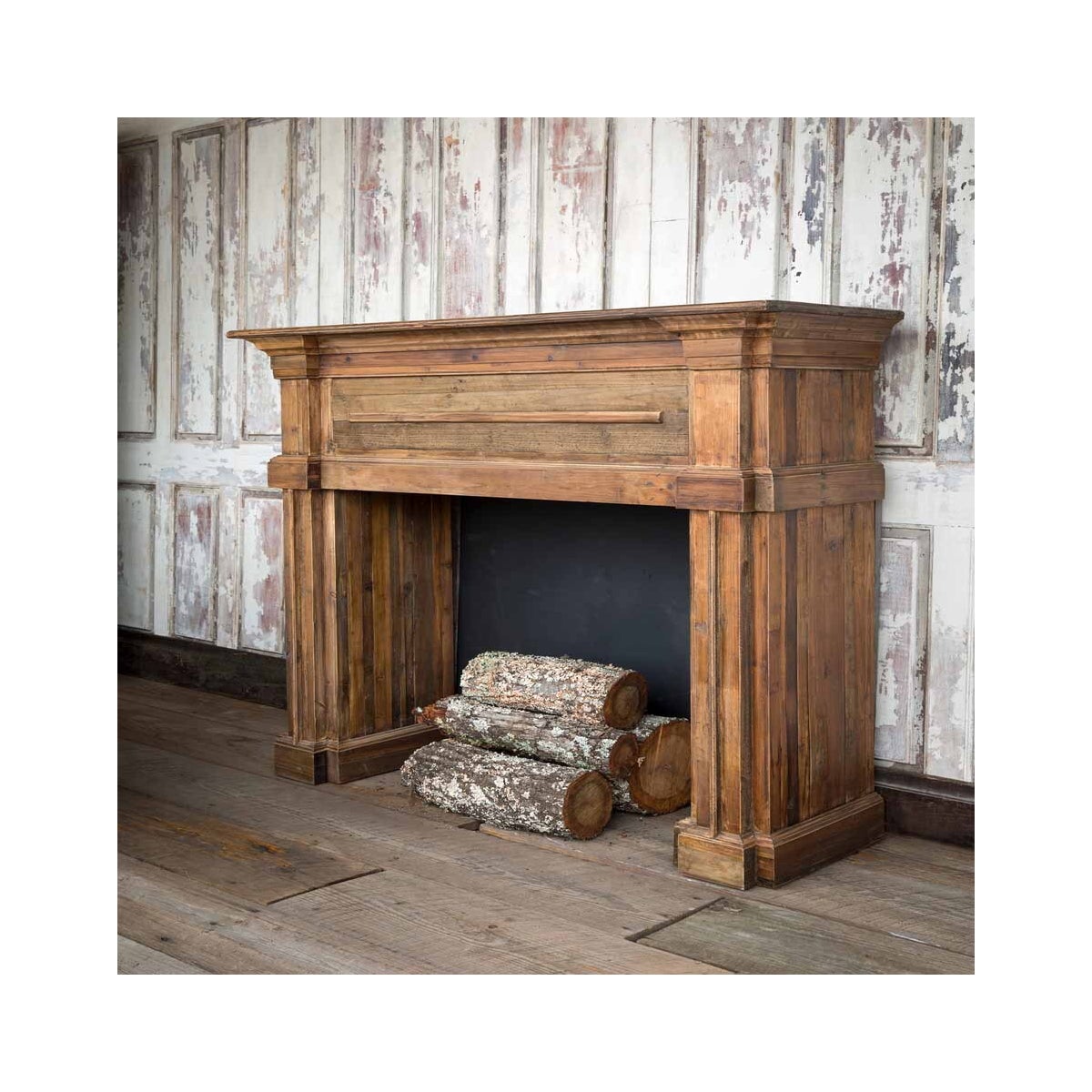 Reclaimed Pine Fireplace Mantel - architectural | SDS Distributors Ltd.