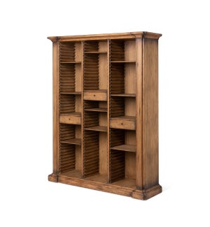 Bradley Adjustable Shelf Wooden Bookcase