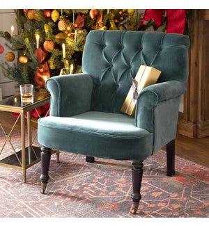 Elaine Cotton Velvet Upholstered Arm Chair