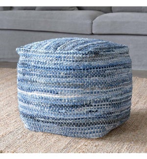 Woven Recycled Denim Stool