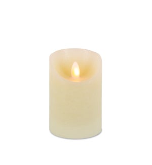 Aurora Flameless Pillar Candle, 3x4