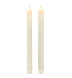 Aurora Flameless Taper Candles, Set of 2