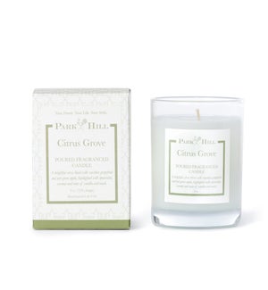 Citrus Grove Boxed Poured Glass Candle