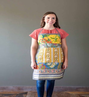 Cotton Sheeting Apron Estelle Patchwork