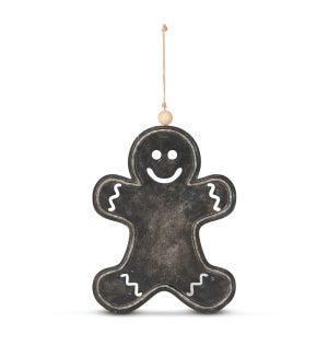 Gingerbread Man Chalk Finish Ornament