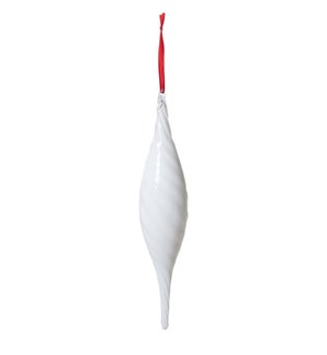 Milky Way Swirl Glass Finial Drop Ornament, 12.5 in.